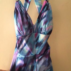 Tie dye! Mermaid dress with cut out back